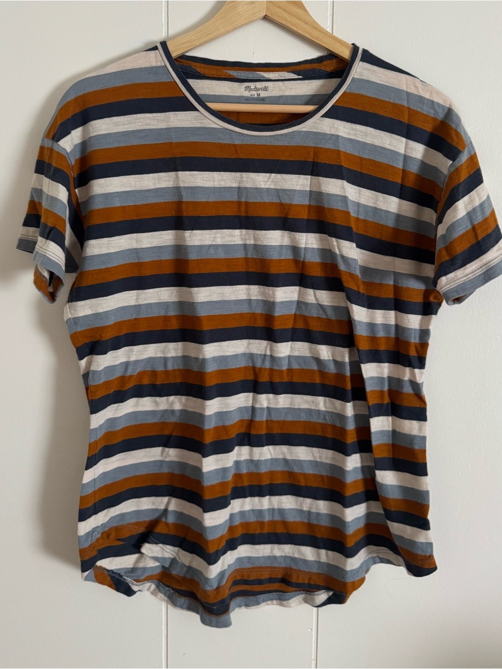 Madewell Striped Short-Sleeve Tee Size M